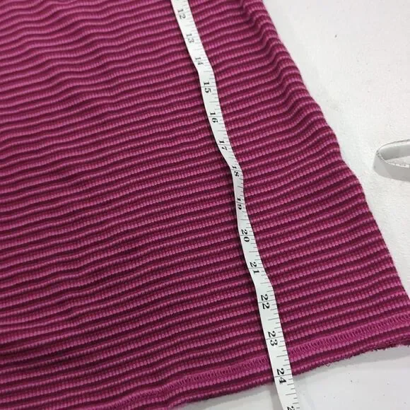 Sundance Top Womens‎ XS Fuchsia Striped Turtleneck Boho - Picture 7 of 7